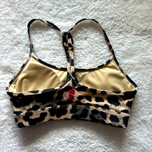 PE‎ Nation Sports Bra XS leopard animal print top adjustable straps - Picture 4 of 7